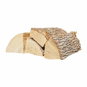 Ovntørret ask brænde stablet i bunke