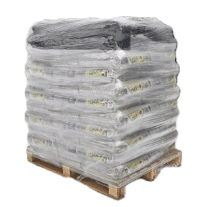 Palle med 66 sække á 15 kg eg træpiller