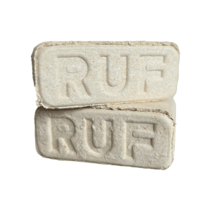 To løse RUF træbriketter i lys farve